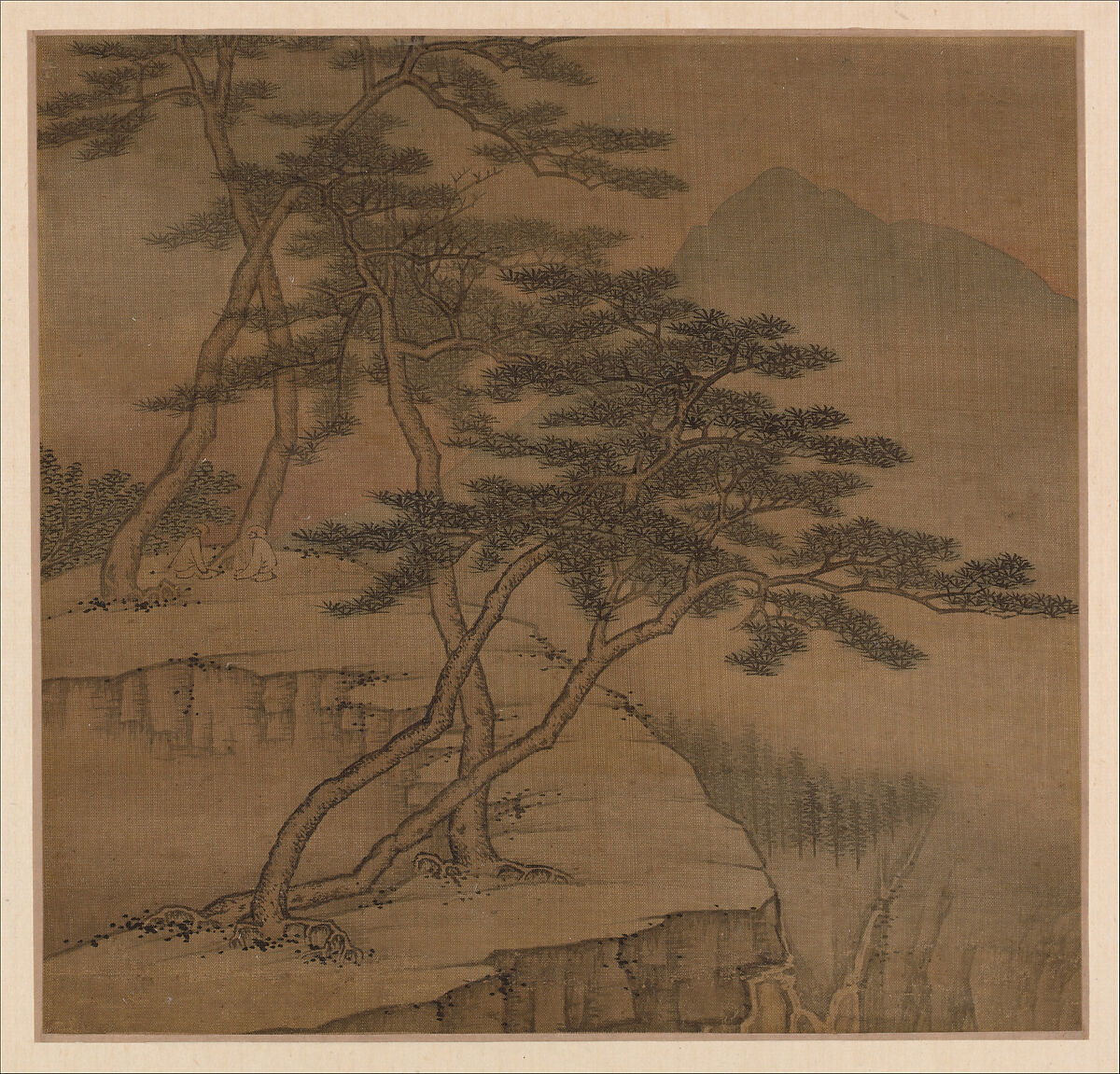 Landscapes in the styles of old masters, Gao Cen (Chinese, active 1643–after 1682), Album of ten leaves; ink and color on silk, China 
