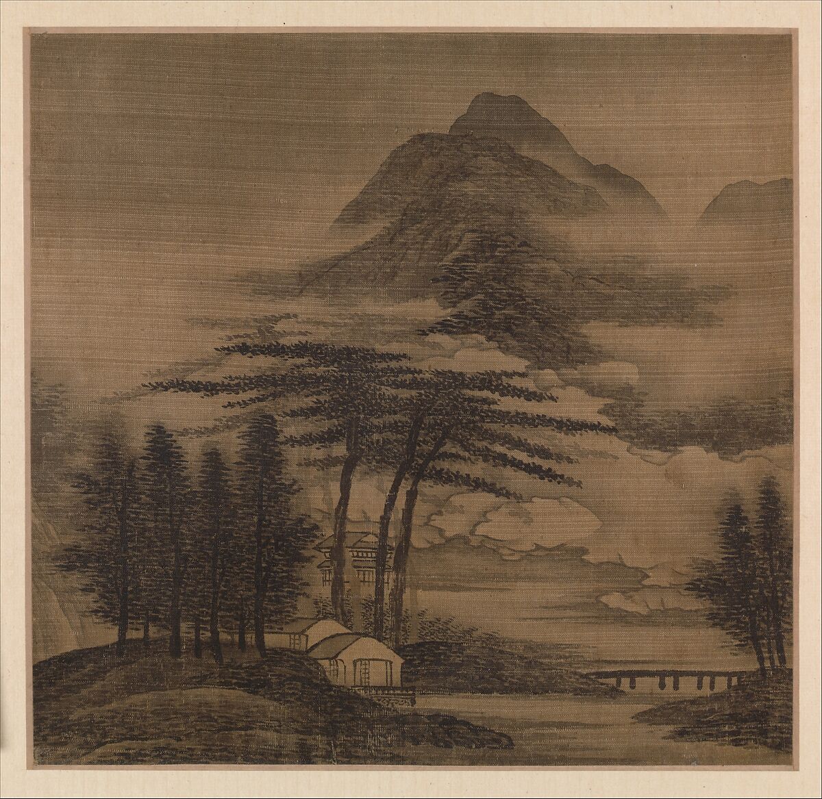 Landscapes in the styles of old masters, Gao Cen (Chinese, active 1643–after 1682), Album of ten leaves; ink and color on silk, China