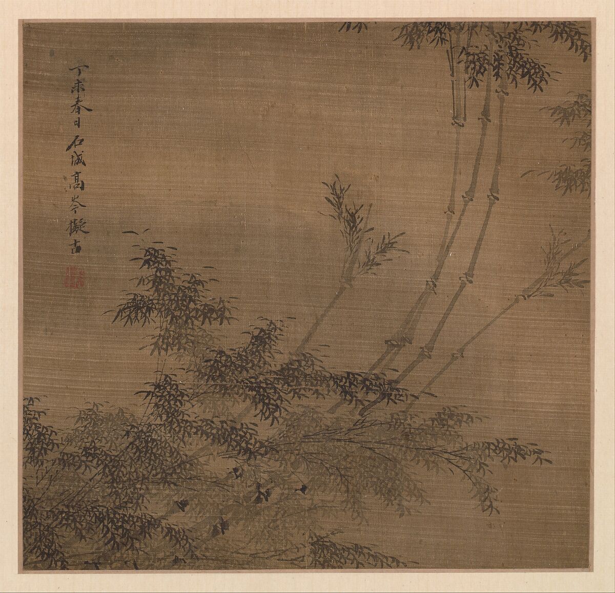 Landscapes in the styles of old masters, Gao Cen (Chinese, active 1643–after 1682), Album of ten leaves; ink and color on silk, China
