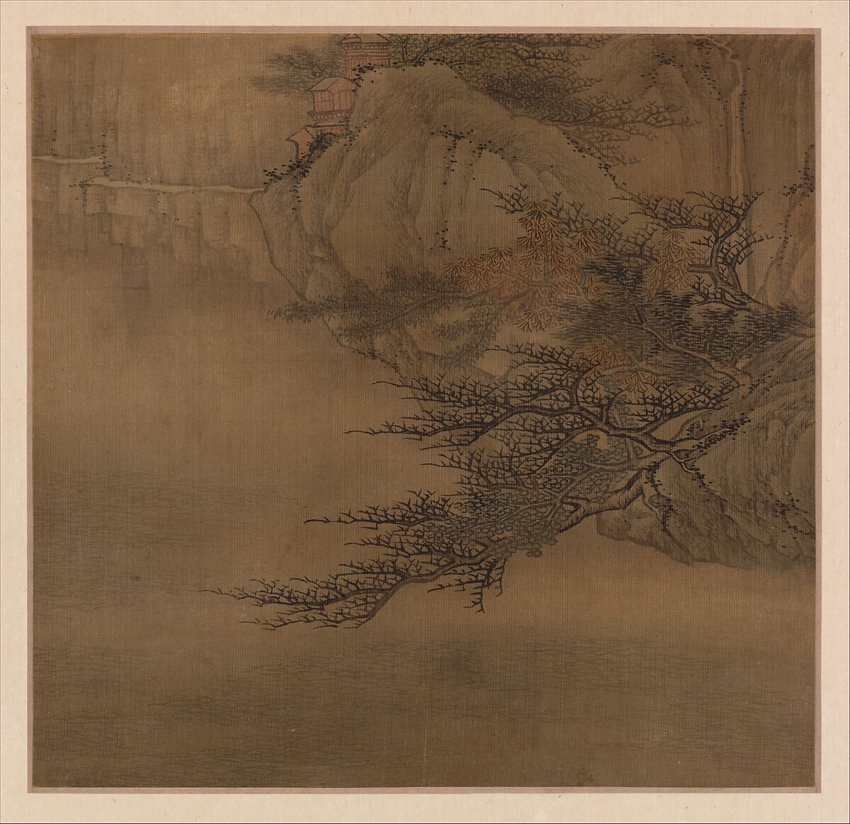 Landscapes in the styles of old masters, Gao Cen (Chinese, active 1643–after 1682), Album of ten leaves; ink and color on silk, China