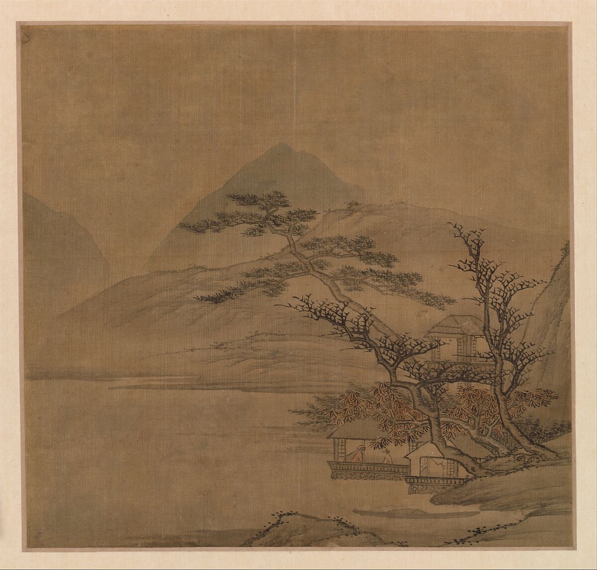 Landscapes in the styles of old masters, Gao Cen (Chinese, active 1643–after 1682), Album of ten leaves; ink and color on silk, China