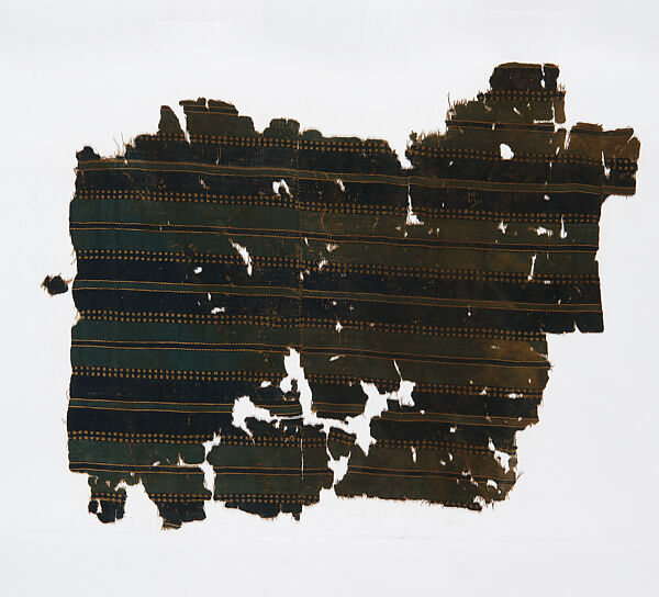 Textile Fragment, Cotton, dye, Tellem civilization 