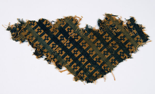 Textile Fragment, Cotton, dye, Tellem civilization 