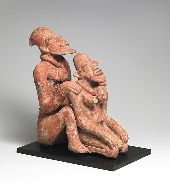 Seated Couple, Terracotta, Middle Niger civilization 