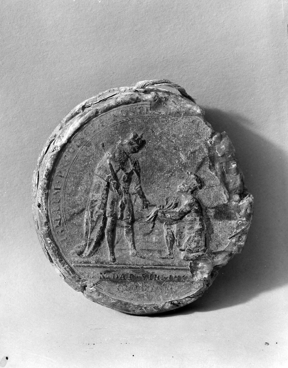 Seal of the Colony of Virginia, Paper-covered wax