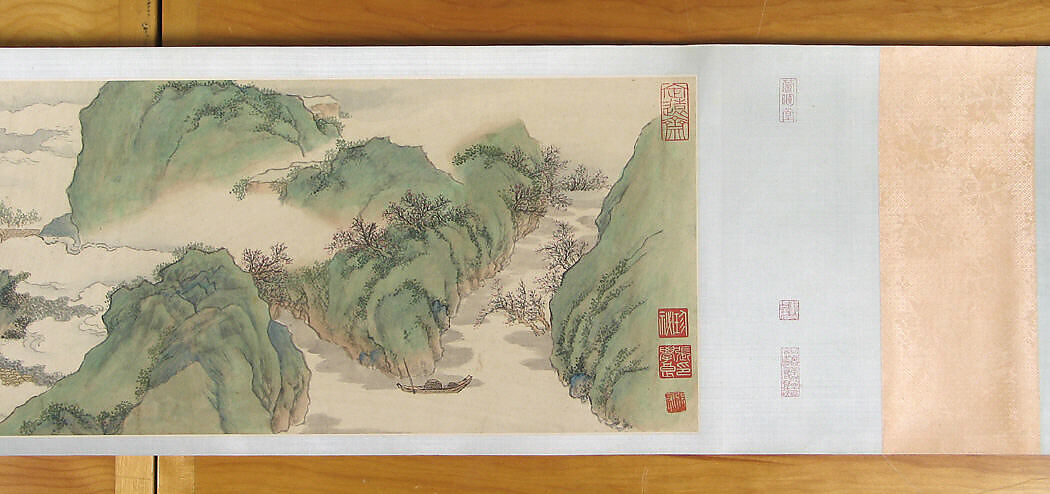 Peach Blossom Spring, Zhang Hong (Chinese, 1577–after 1652), Handscroll; ink and color on paper, China