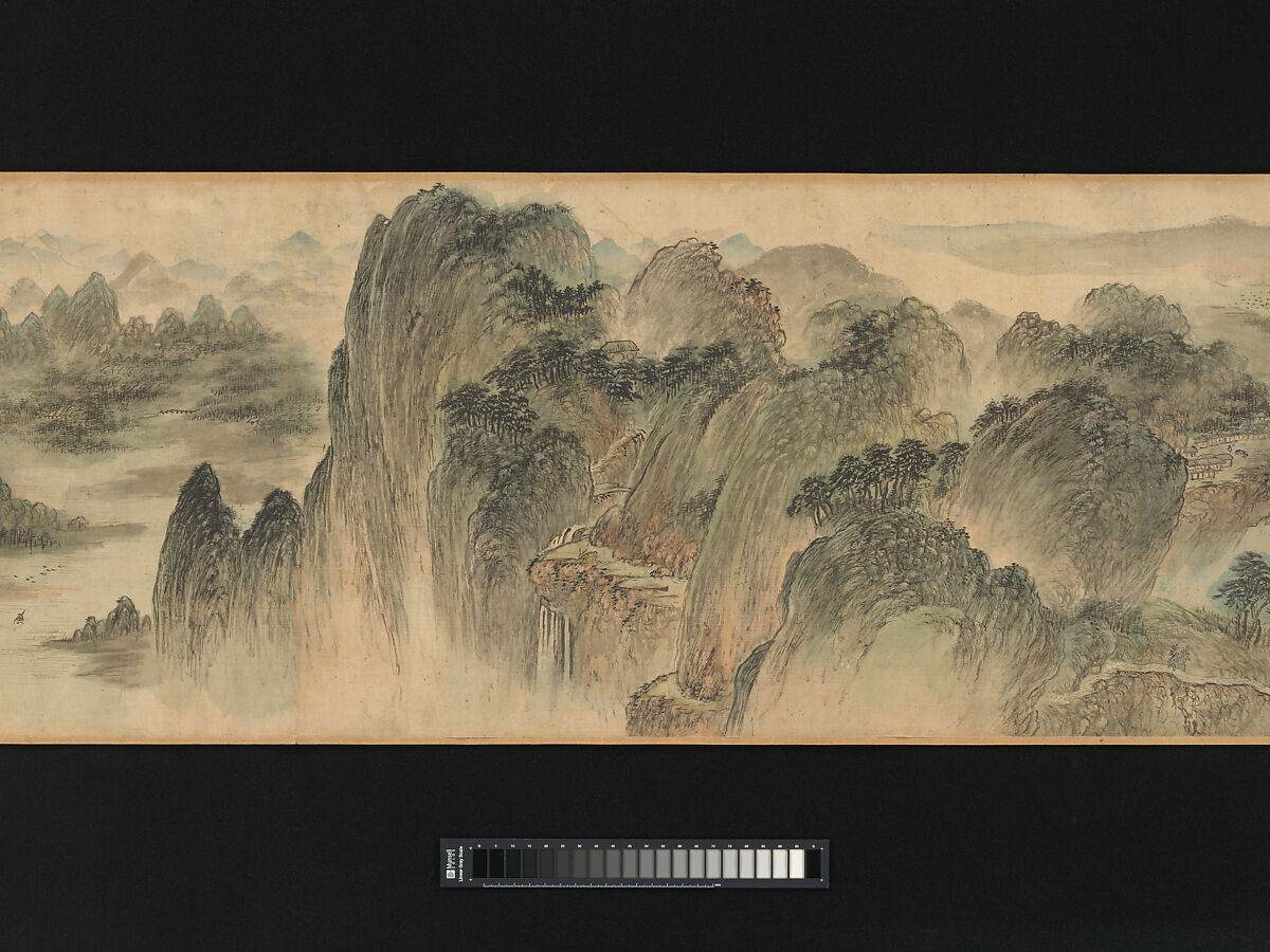 Searching for My Parents, Huang Xiangjian (Chinese, 1609–1673), Handscroll; ink and color on silk, China