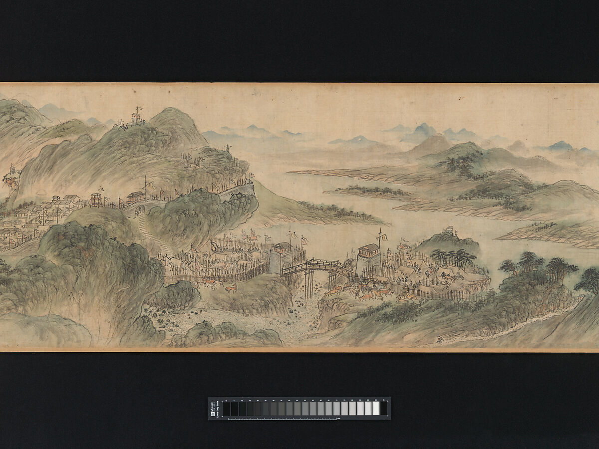 Searching for My Parents, Huang Xiangjian (Chinese, 1609–1673), Handscroll; ink and color on silk, China