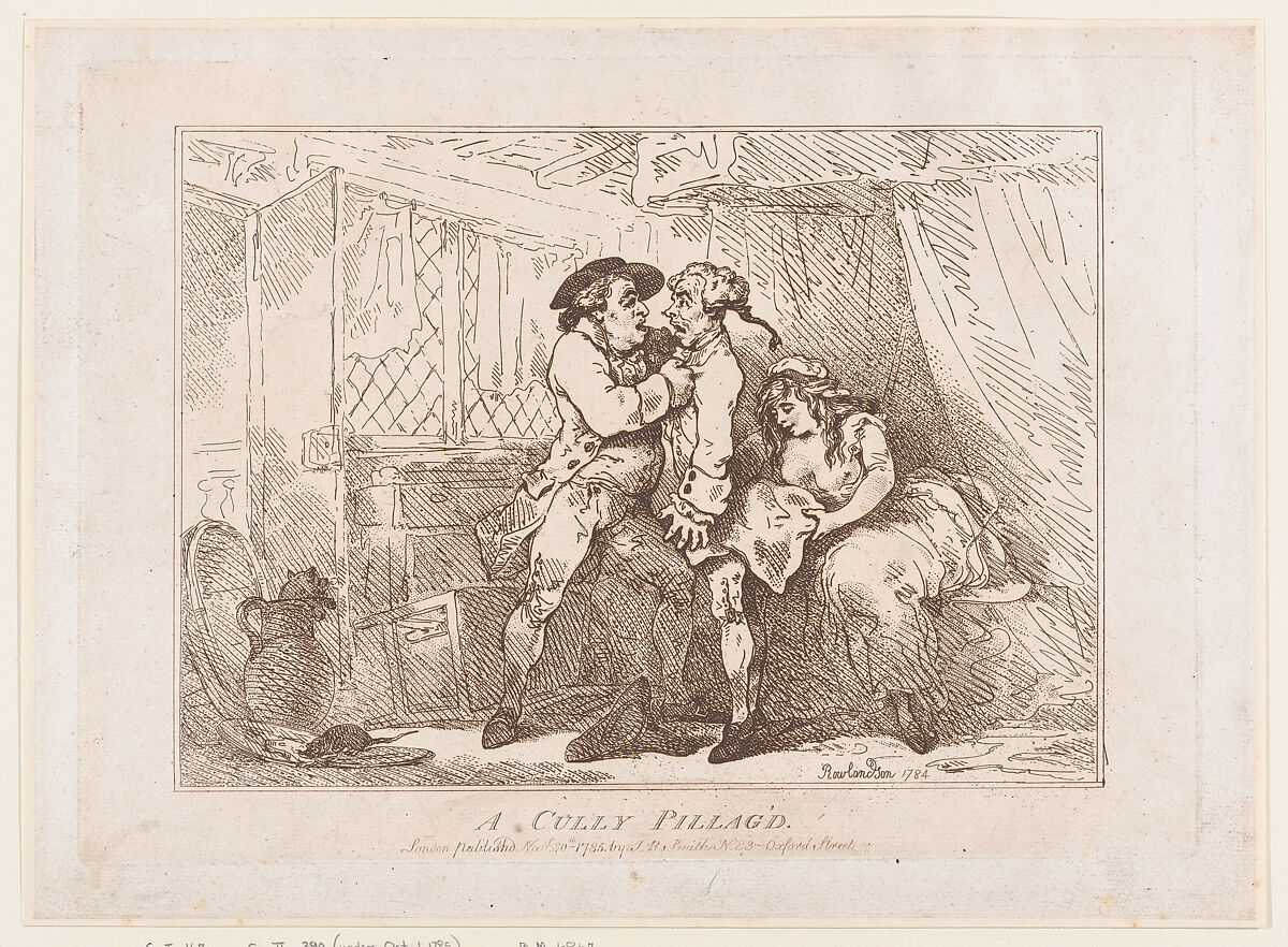 A Cully Pillag'd, Thomas Rowlandson (British, London 1757–1827 London), Etching 