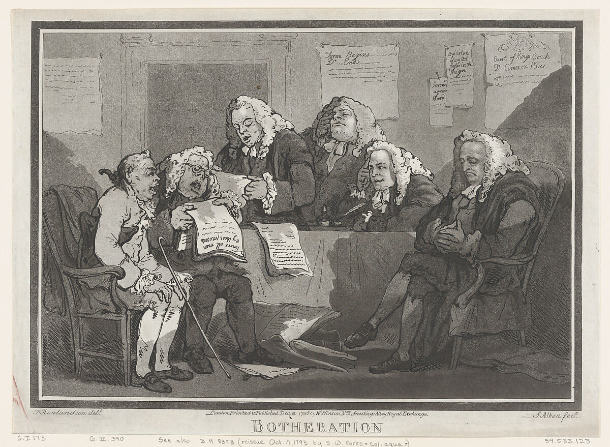 Botheration, Samuel Alken (British, London 1756–1815 London), Etching 