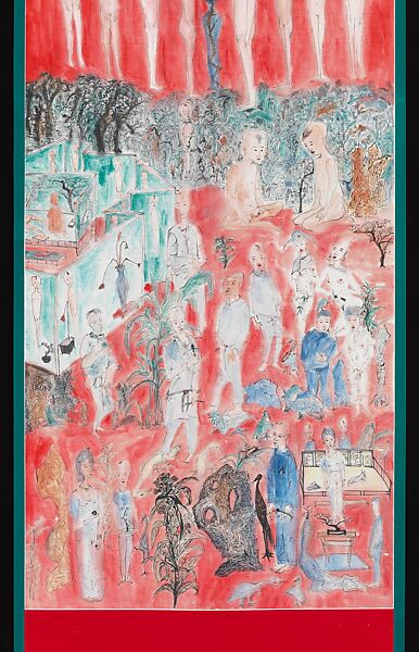 Returning to Nature through a Reclusive Life, Yu Peng (Chinese, 1955–2014), Hanging scroll; ink and color on paper, China