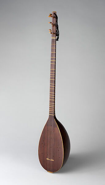 Tanbūr Panj Simi, Khodaverdi (Iranian), Mulberry, walnut, wire,cord, Iranian