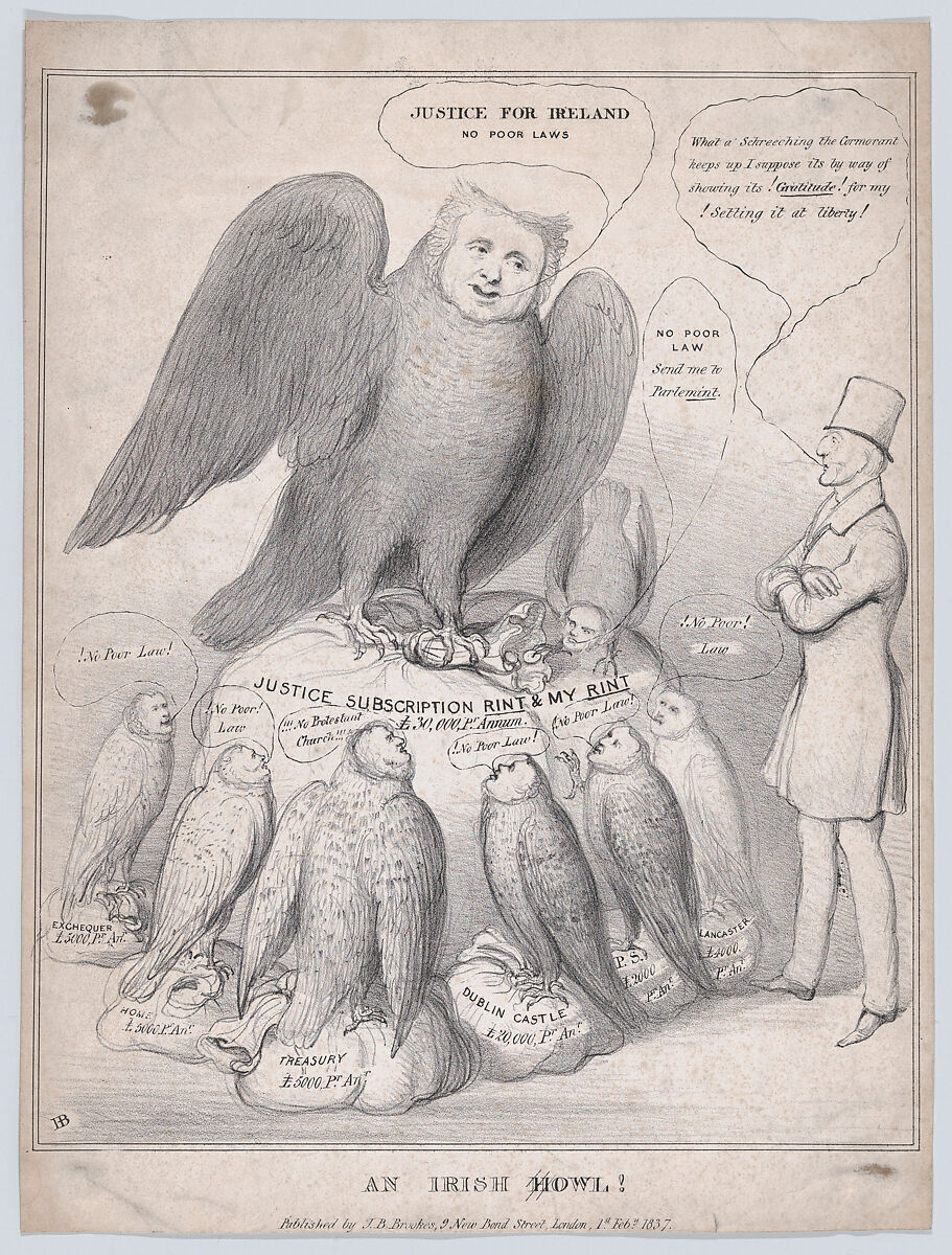 An Irish Howl [Owl]!, Style of John Doyle (Irish, Dublin 1797–1868 London), Lithograph 