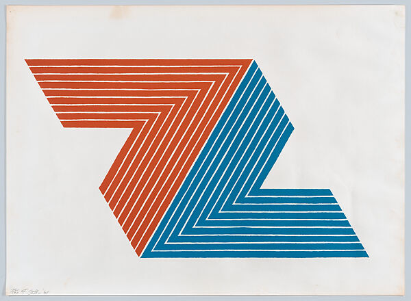 Itata, from the "V" series, Frank Stella (American, Malden, Massachusetts 1936–2024 New York), Lithograph 