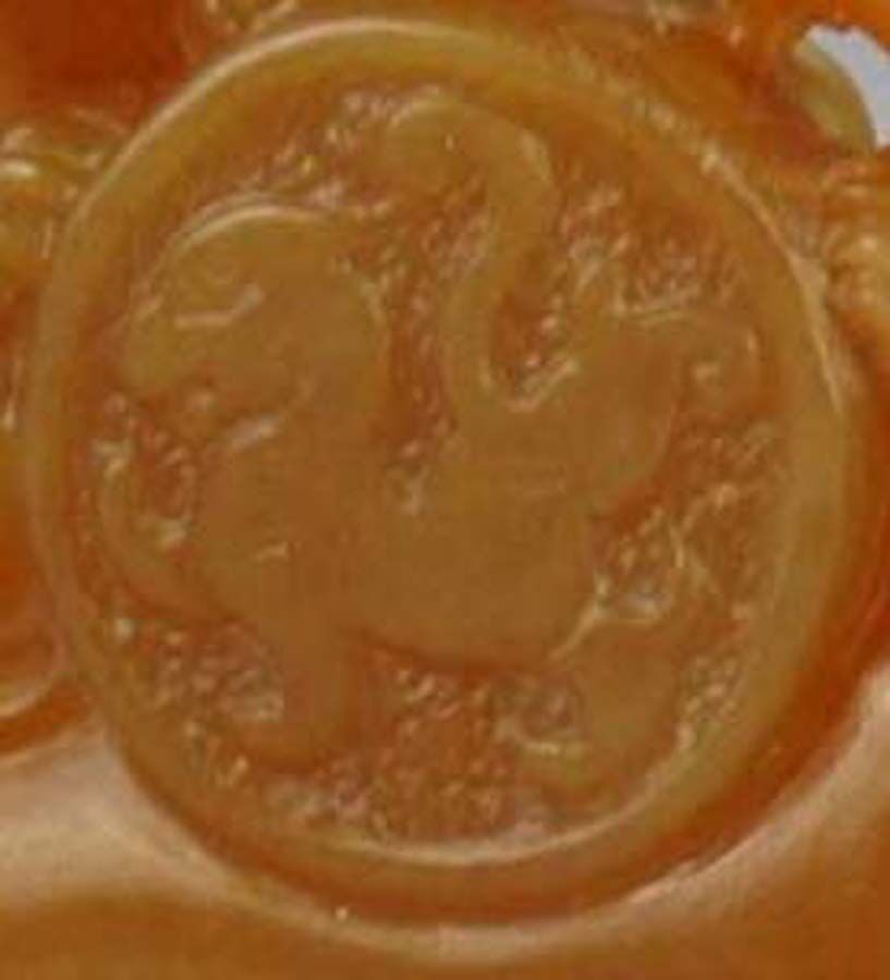 Square Seal with Knob In the Shape of Three Felines, Shoushan soapstone (tianhuang), China