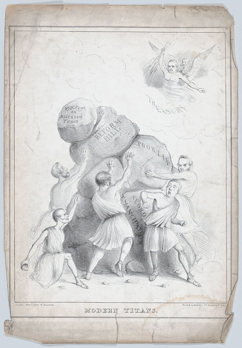 Modern Titans, Mssrs. Fores (London), Lithograph 