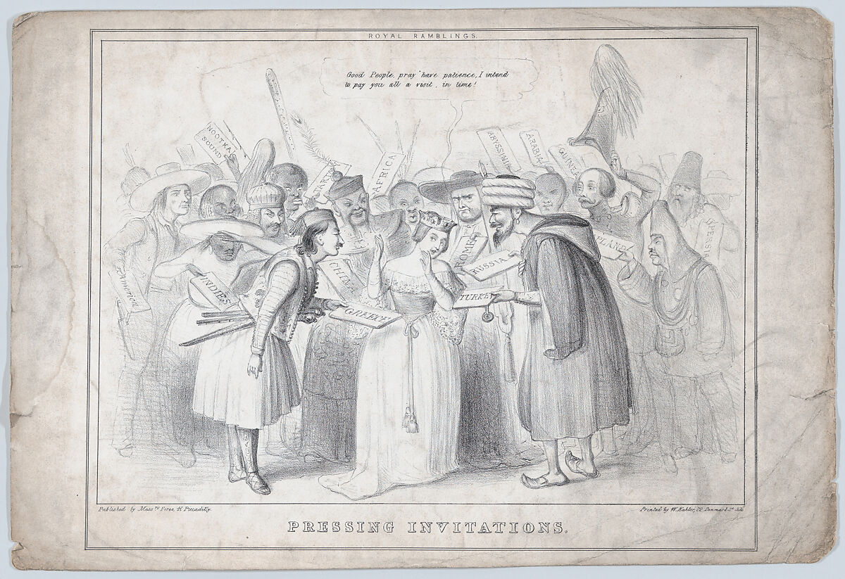 Pressing Invitations, Mssrs. Fores (London), Lithograph 