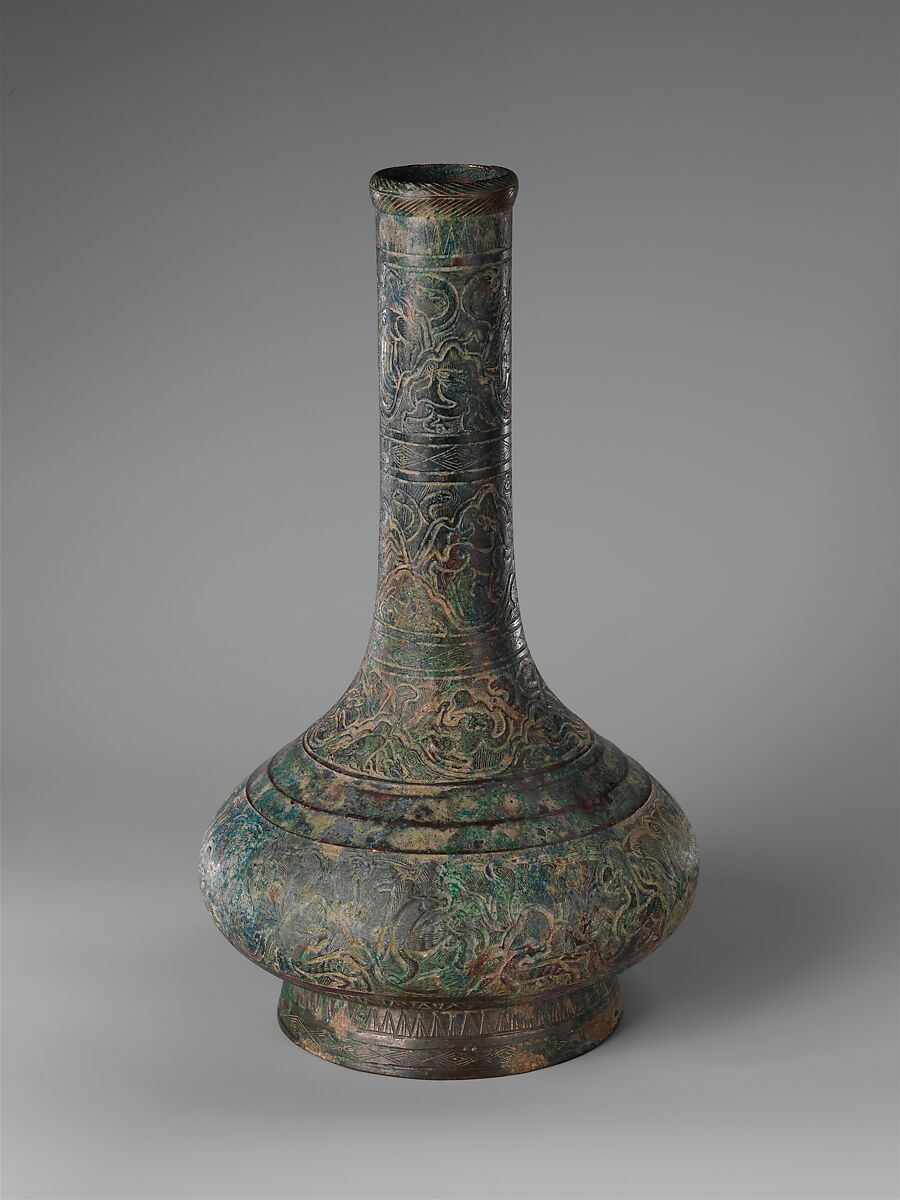 Wine container (Hu), Bronze, China 