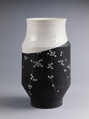 Vessel with Impressed Cherry Blossoms