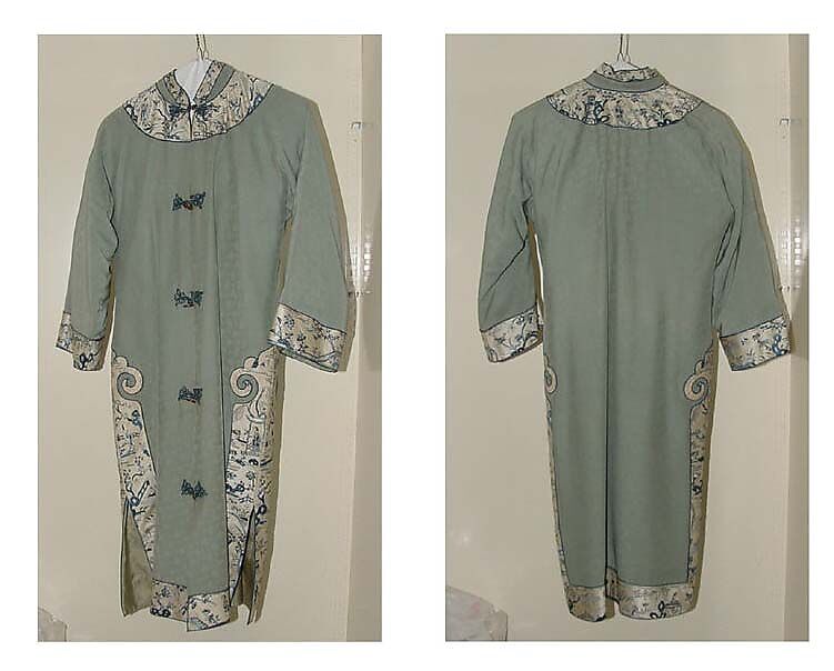 Coat with Auspicious Characters, Silk, metallic thread, China 