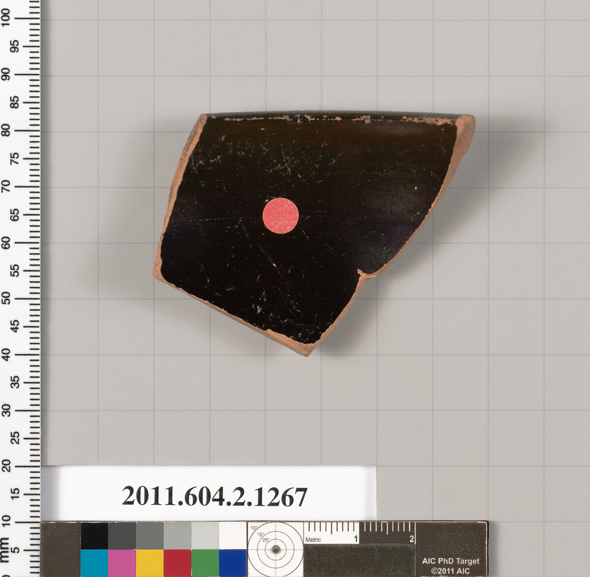 Terracotta rim fragment of a skyphos (deep drinking cup), Terracotta, Greek, Attic
