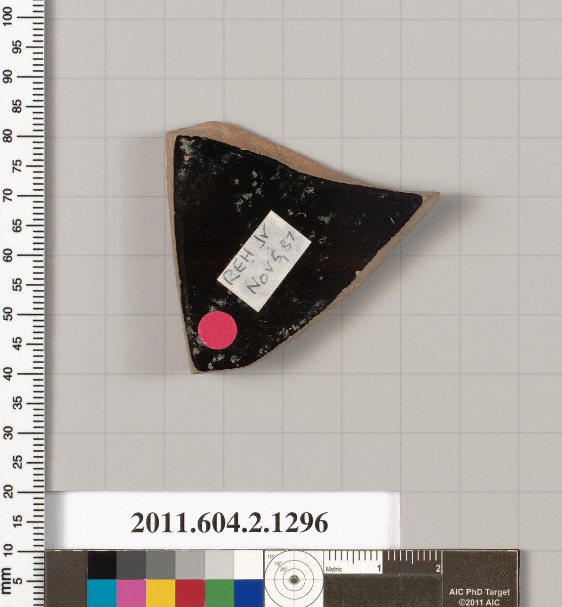 Terracotta fragment of a skyphos (deep drinking cup), Terracotta, Greek, Attic