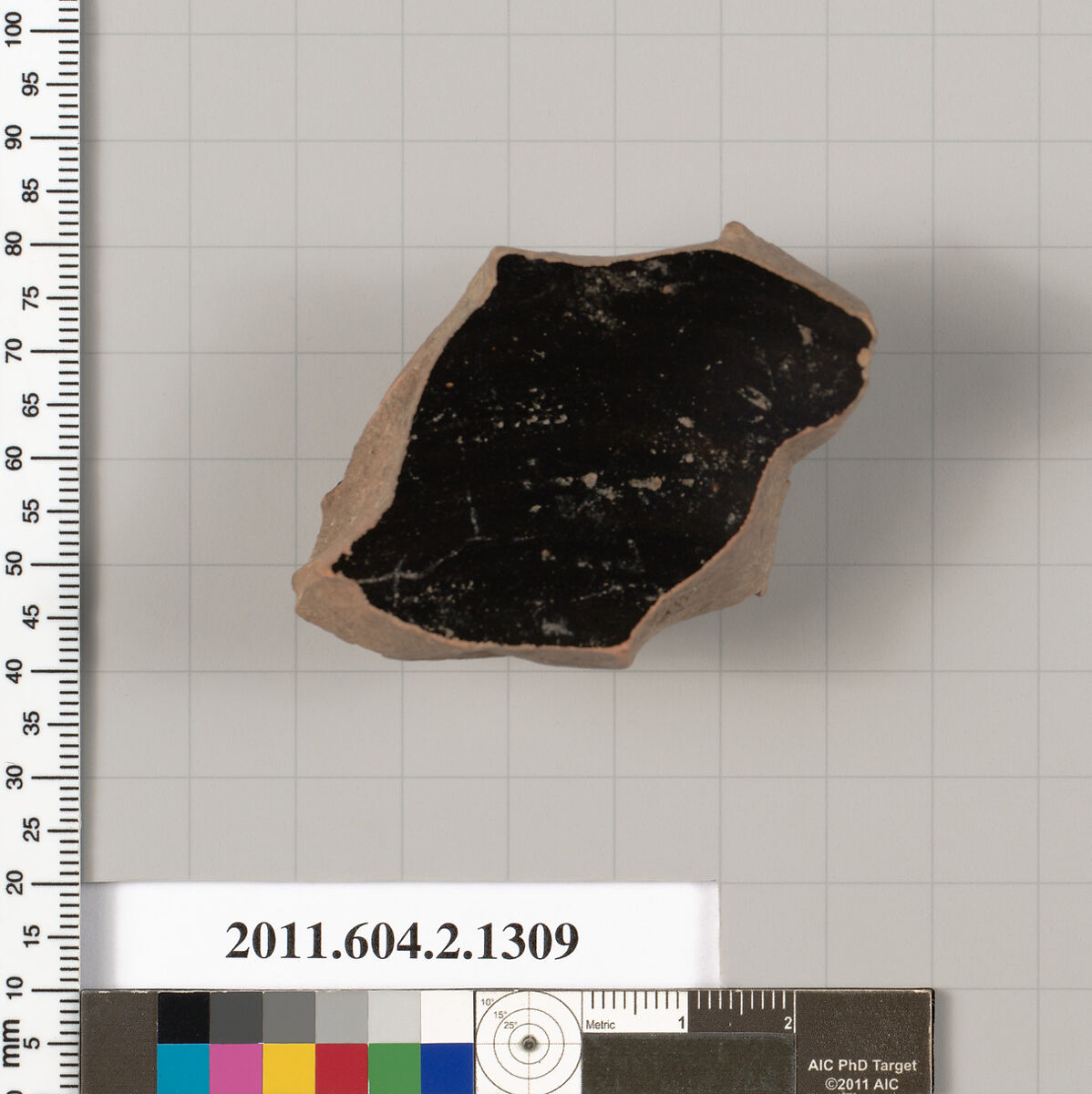 Terracotta fragment of a skyphos (deep drinking cup), Terracotta, Greek, Attic