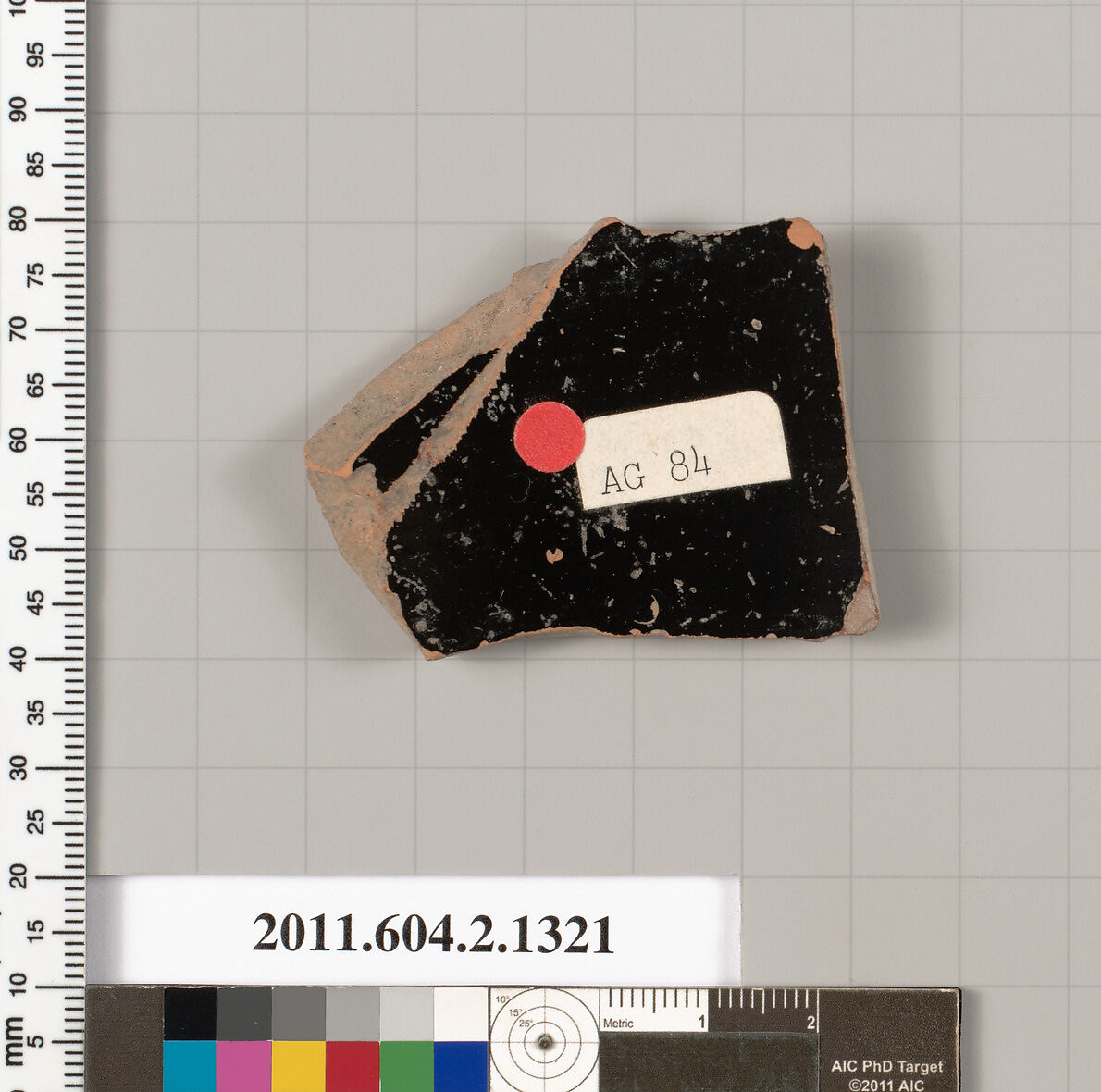 Terracotta fragment of a skyphos (deep drinking cup), Terracotta, Greek, Attic
