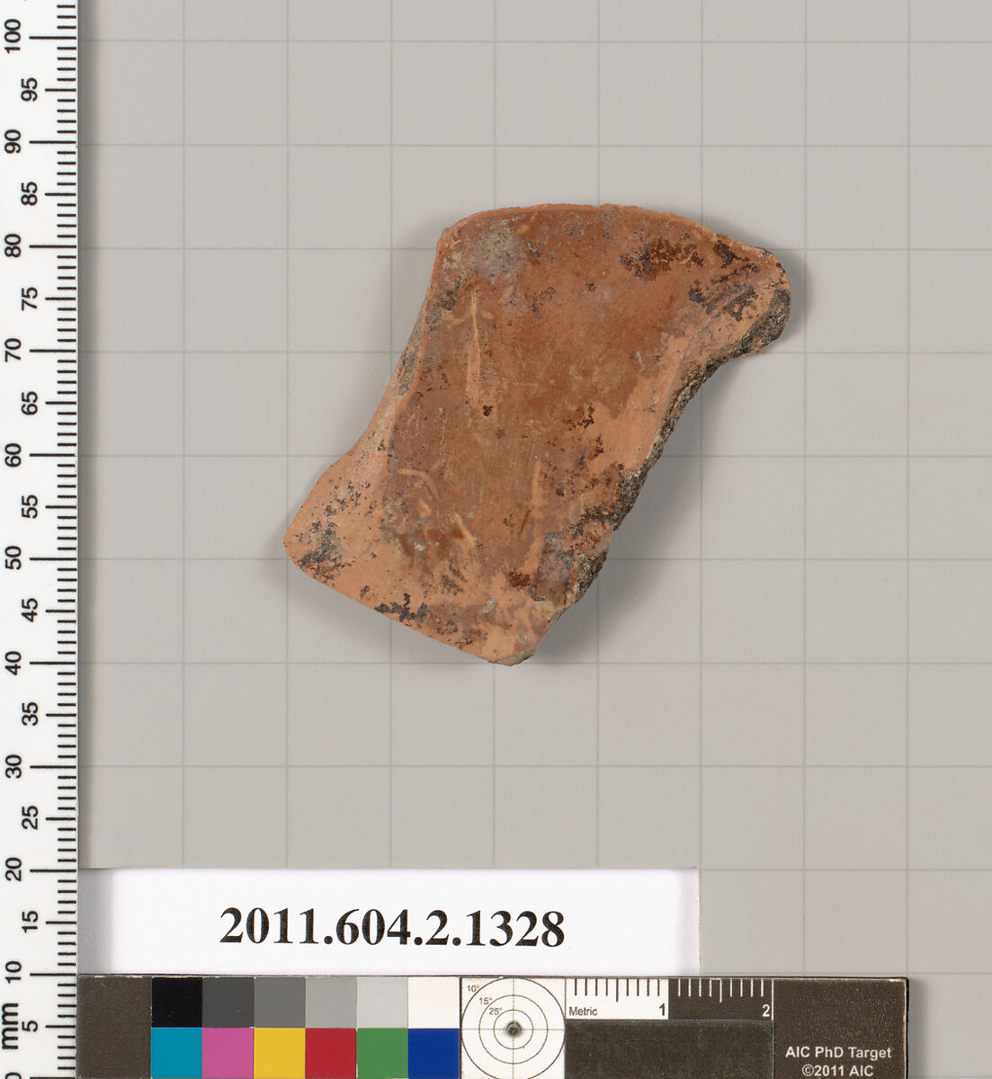 Terracotta fragment of a skyphos (deep drinking cup), Terracotta, Greek, Attic