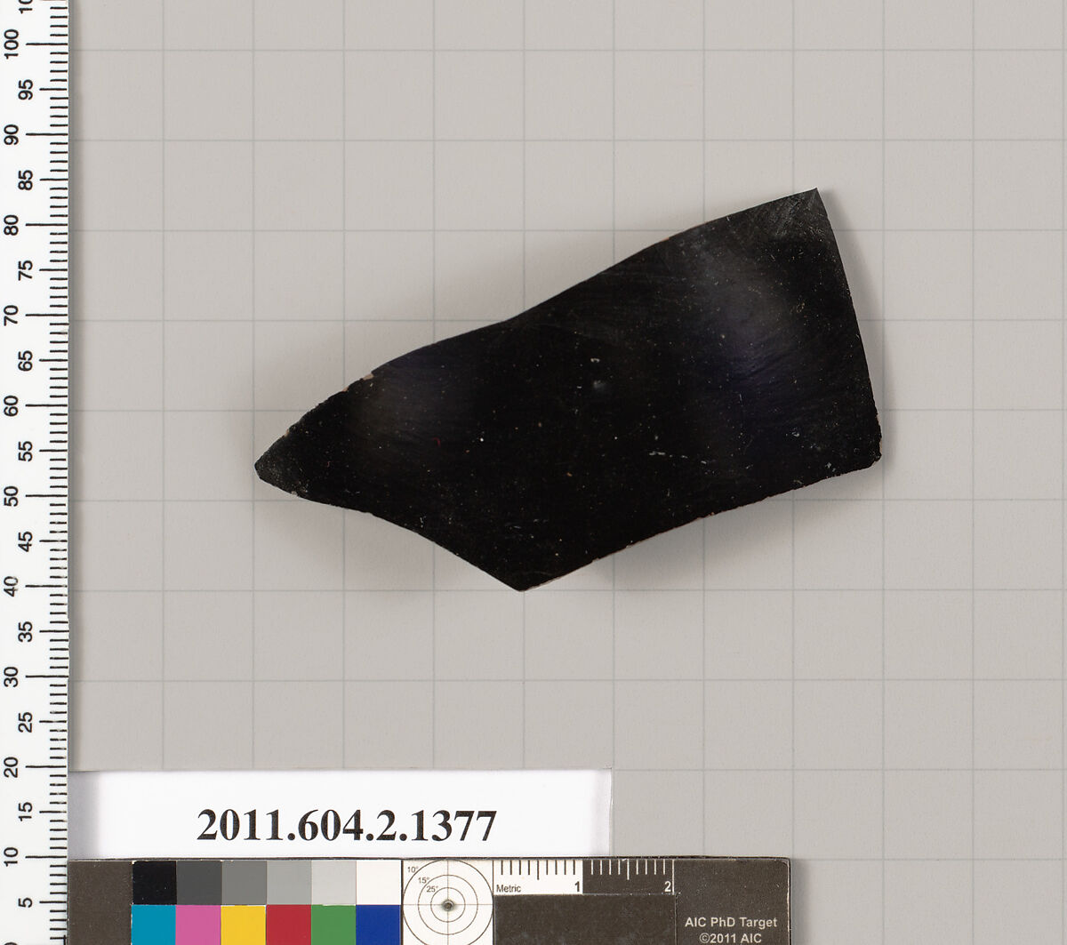 Terracotta fragment of a skyphos (deep drinking cup), Terracotta, Greek, Attic 