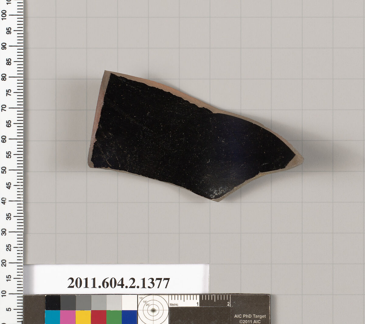 Terracotta fragment of a skyphos (deep drinking cup), Terracotta, Greek, Attic