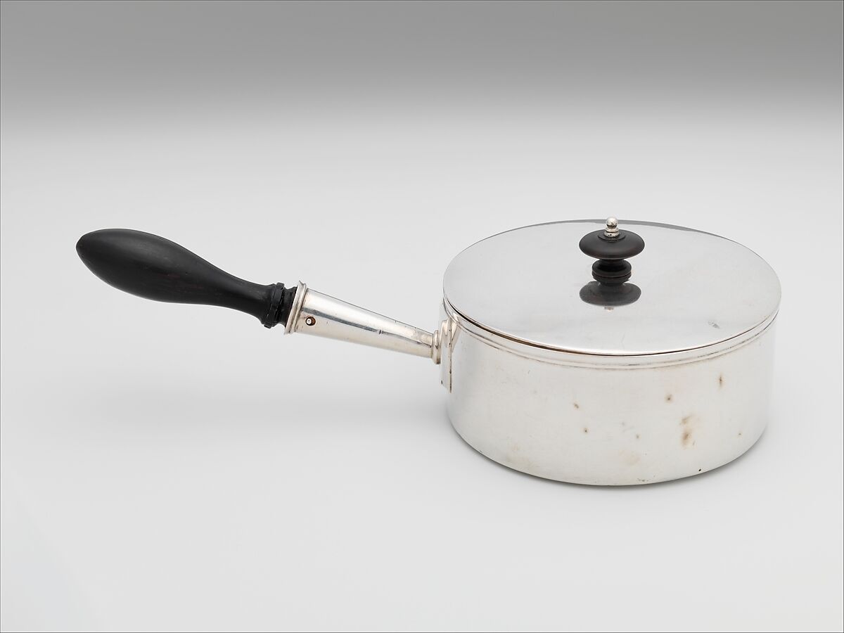 Saucepan, Marked by I. N., Silver, American 