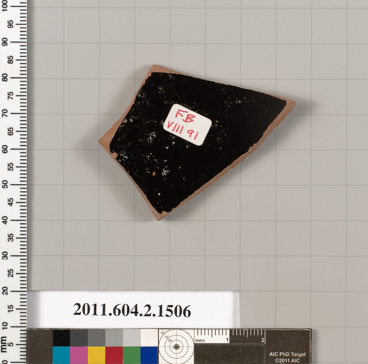 Terracotta fragment of a skyphos (deep drinking cup), Terracotta, Greek, Attic