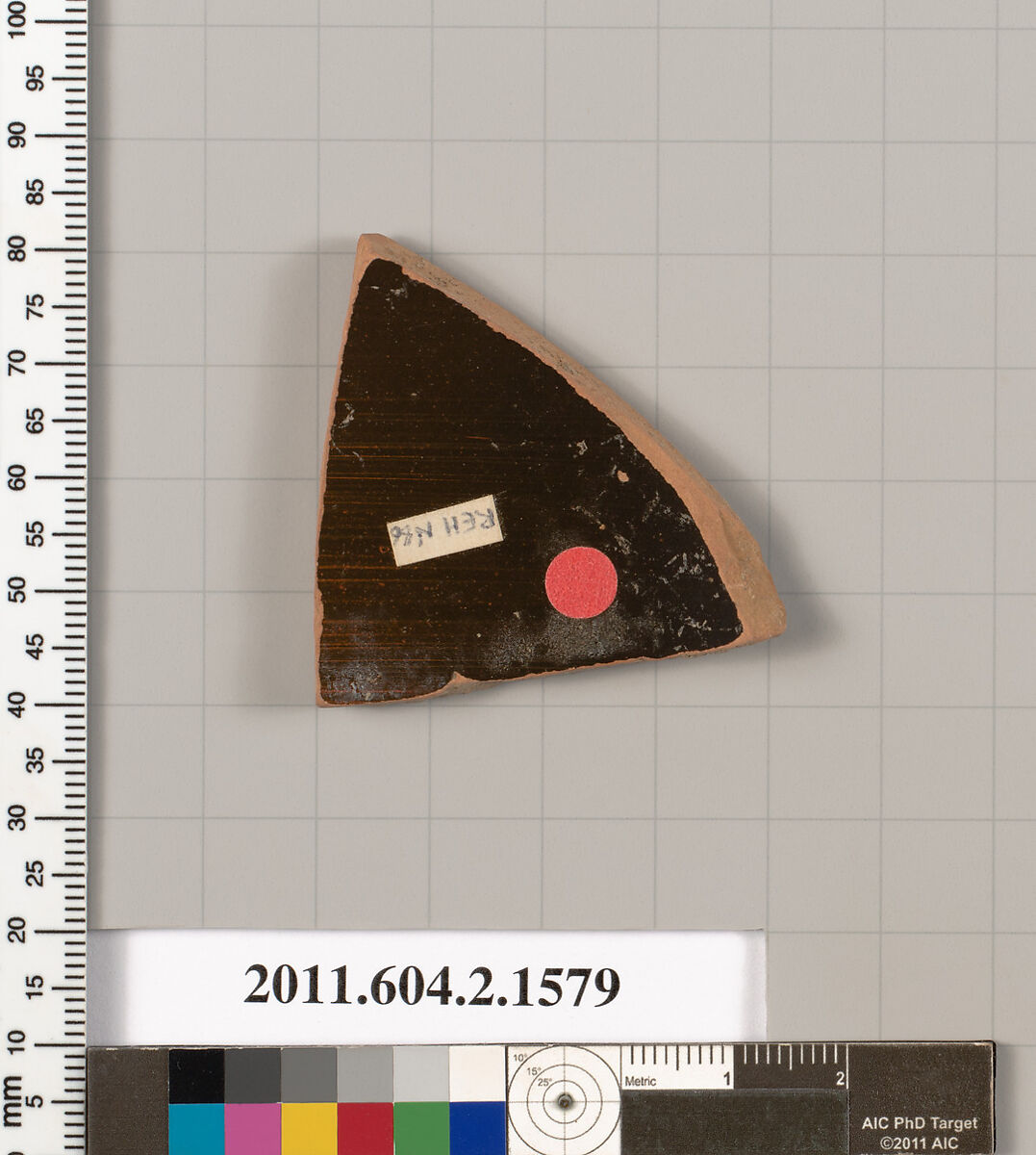 Terracotta fragment of a skyphos (deep drinking cup), Terracotta, Greek, Attic