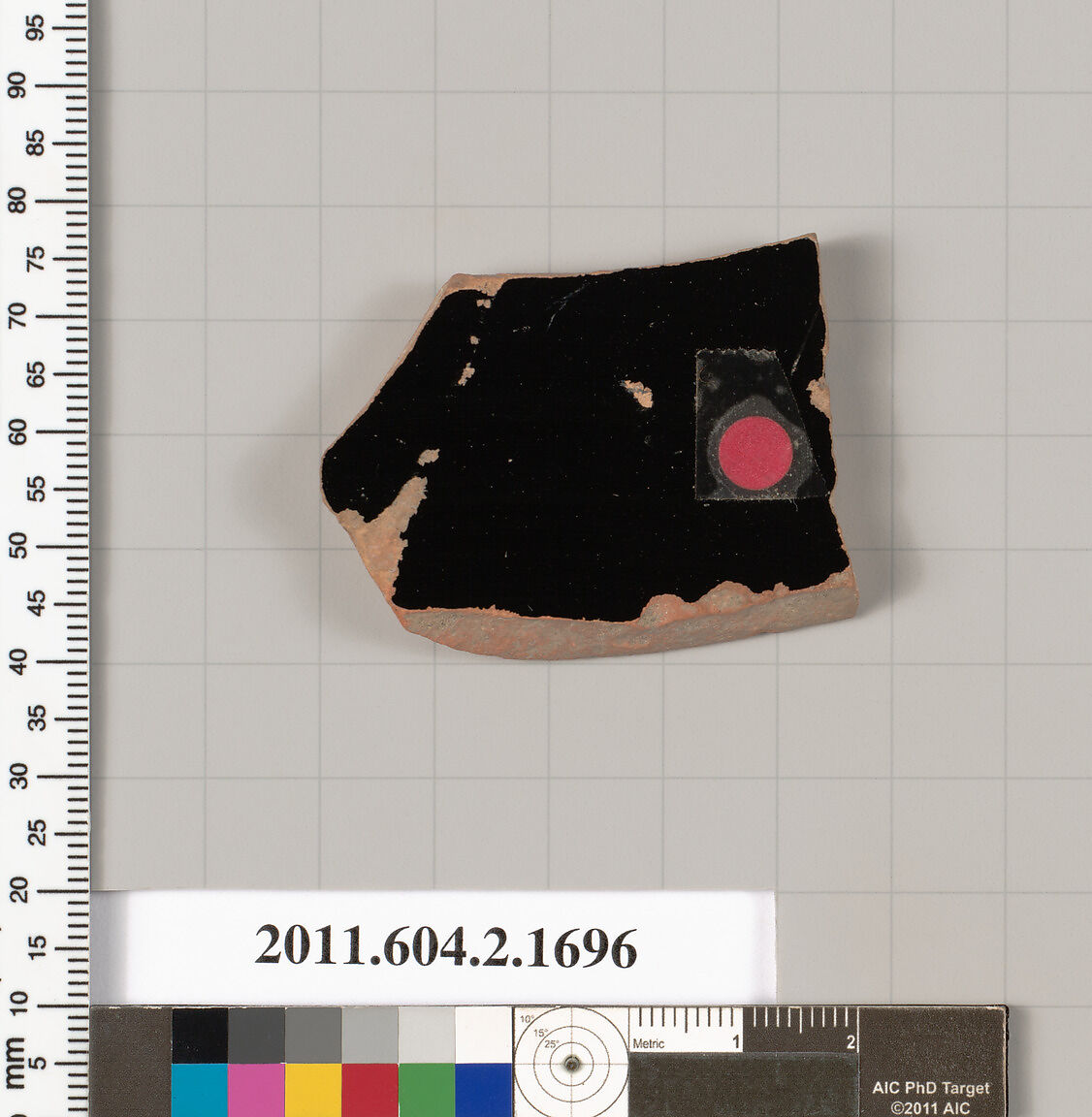 Terracotta fragment of a skyphos (deep drinking cup), Terracotta, Greek, Attic