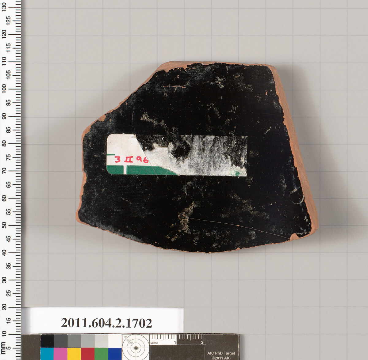 Terracotta fragment of a skyphos (deep drinking cup), Terracotta, Greek, Attic