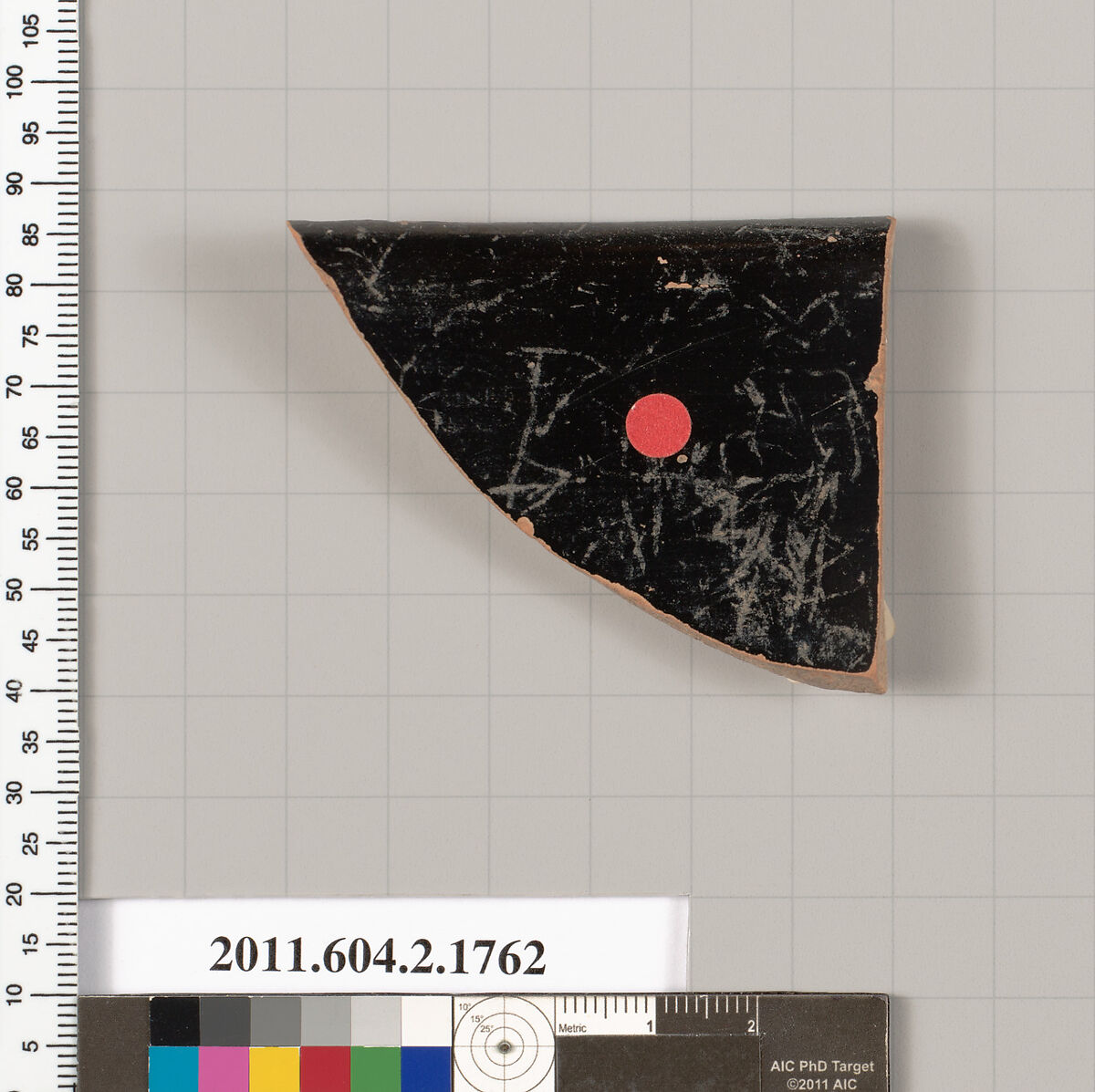 Terracotta rim fragment of a skyphos (deep drinking cup), Terracotta, Greek, Attic