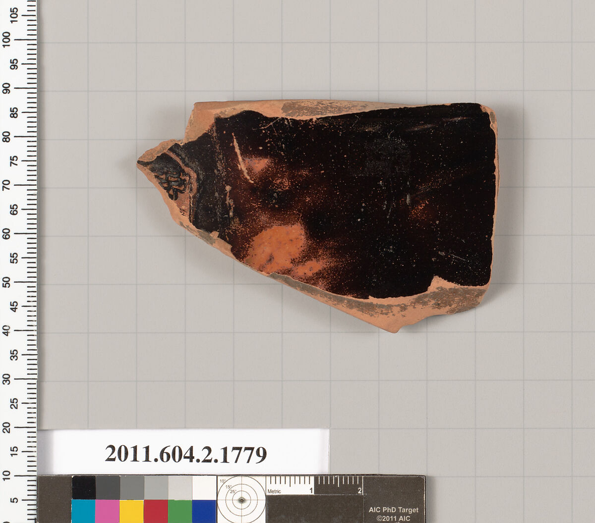 Terracotta rim fragment of a skyphos (deep drinking cup), Terracotta, Greek, Attic