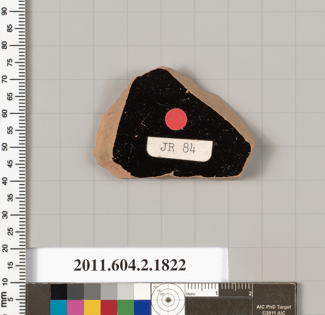 Terracotta fragment of a skyphos (deep drinking cup), Terracotta, Greek, Attic