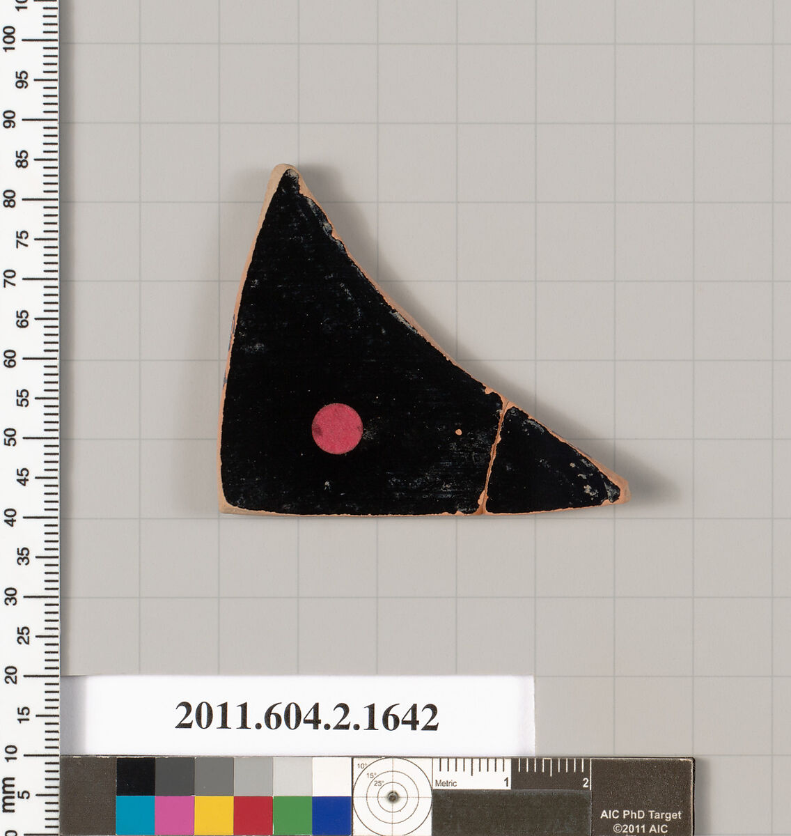 Terracotta fragment of a skyphos (deep drinking cup), Terracotta, Greek, Attic