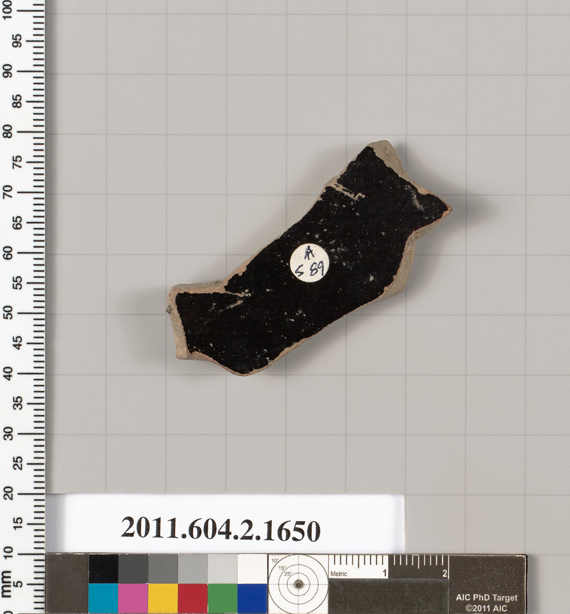 Terracotta fragment of a skyphos (deep drinking cup), Terracotta, Greek, Attic