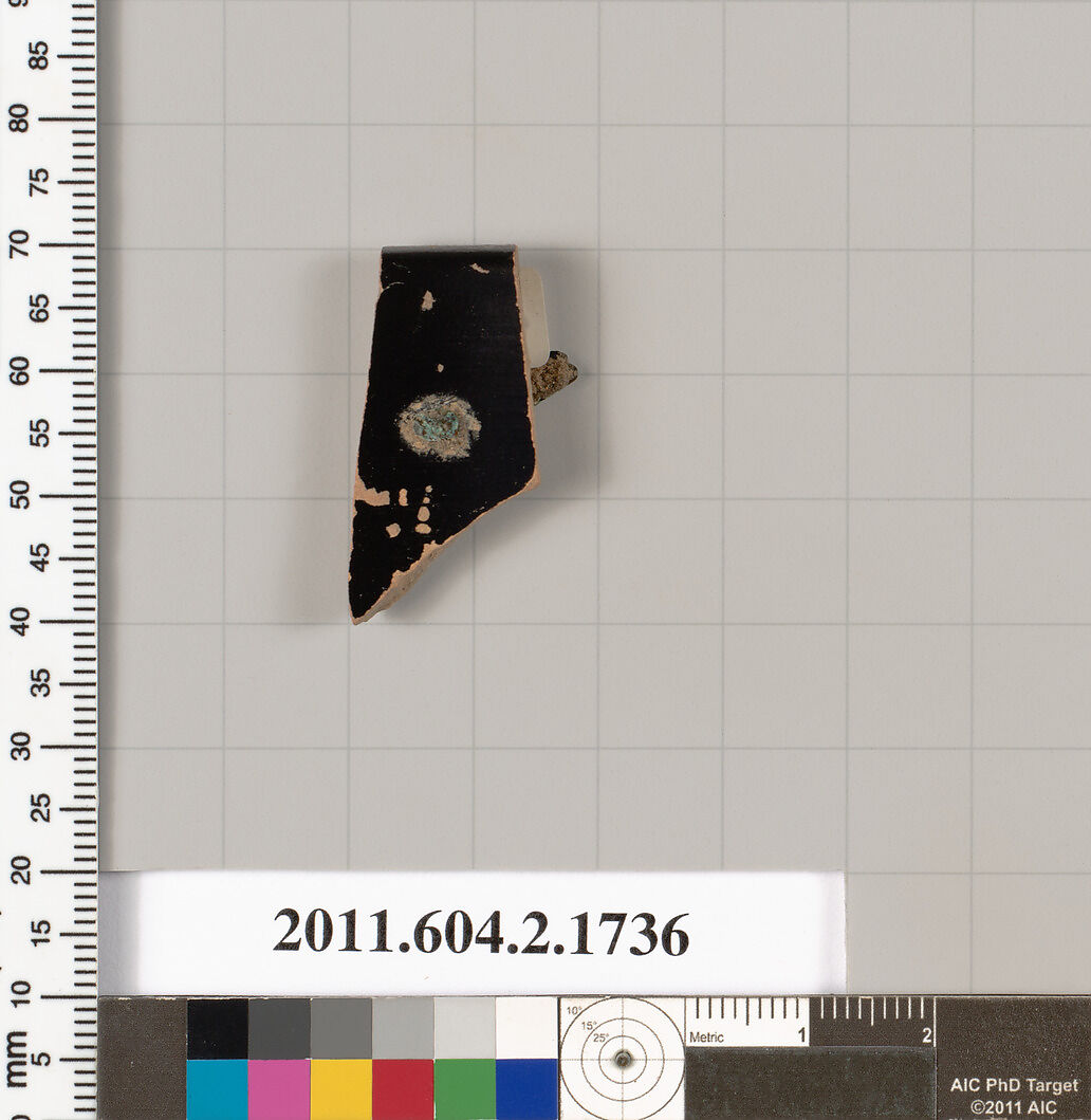 Terracotta rim fragment of a skyphos (deep drinking cup), Terracotta, Greek, Attic