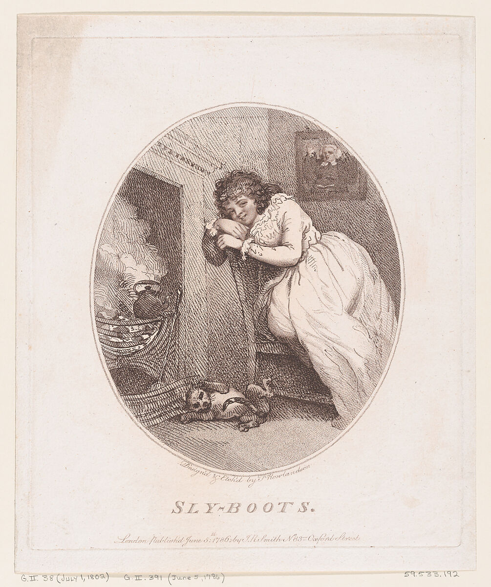 Sly-boots, Thomas Rowlandson (British, London 1757–1827 London), Etching 