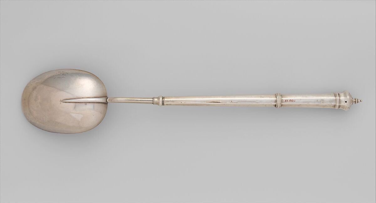 Serving Spoon, Jacob Hurd (American, Boston, Massachusetts 1702/3–1758 Boston, Massachusetts), Silver, American