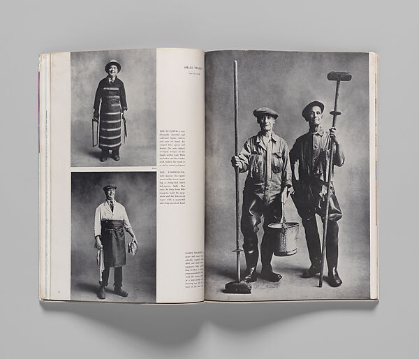 "Small Trades," British Vogue, Irving Penn (American, Plainfield, New Jersey 1917–2009 New York), Offset lithography