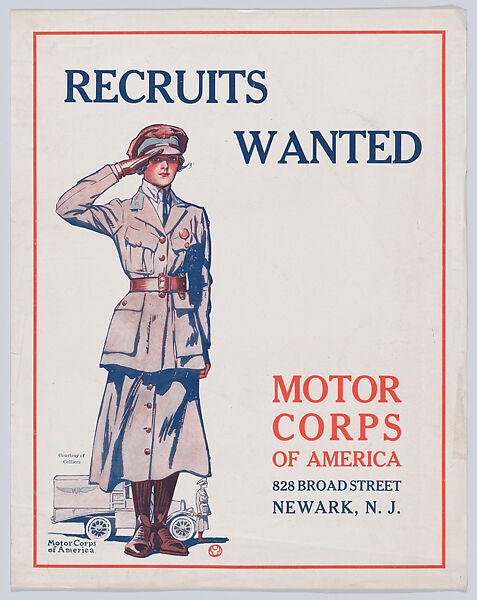 Recruits wanted, Anonymous, Commercial color lithograph 