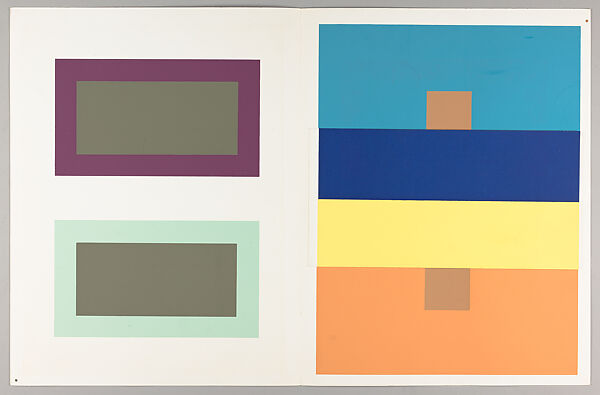 Interaction of color, Josef Albers (American (born Germany), Bottrop 1888–1976 New Haven, Connecticut) 