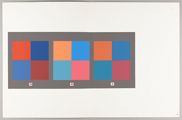 Interaction of color, Josef Albers (American (born Germany), Bottrop 1888–1976 New Haven, Connecticut)