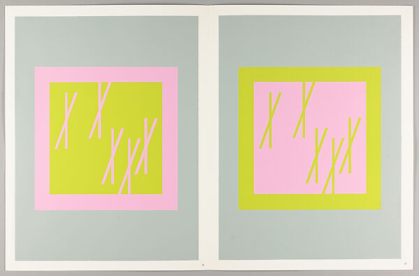 Interaction of color, Josef Albers (American (born Germany), Bottrop 1888–1976 New Haven, Connecticut)