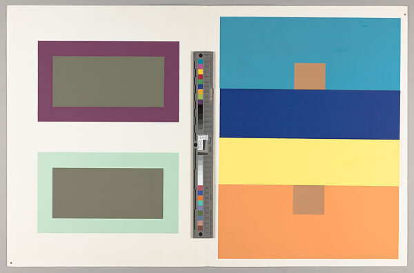 Interaction of color, Josef Albers (American (born Germany), Bottrop 1888–1976 New Haven, Connecticut)
